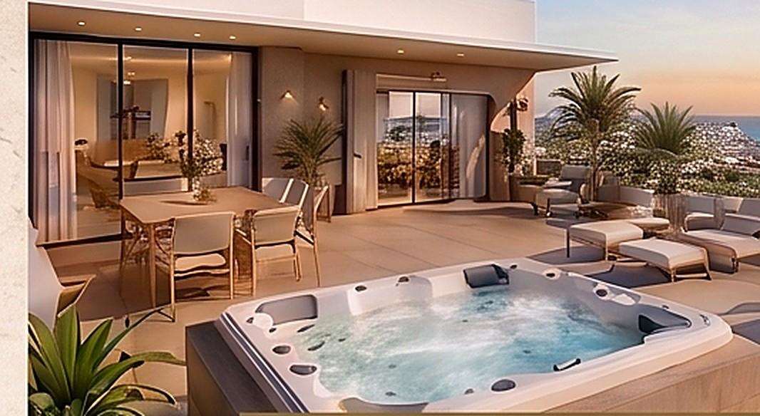 Ático de lujo con solárium y jacuzzi